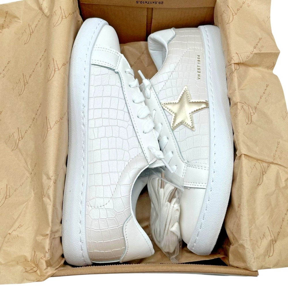 Vintage Havana Women's Carla Classic Sneaker Size 8-8.5 Off White Fashion Shoes - Picture 11 of 12